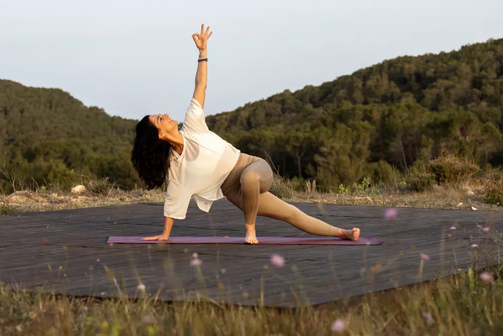 Yoga session at the Loxone Campus