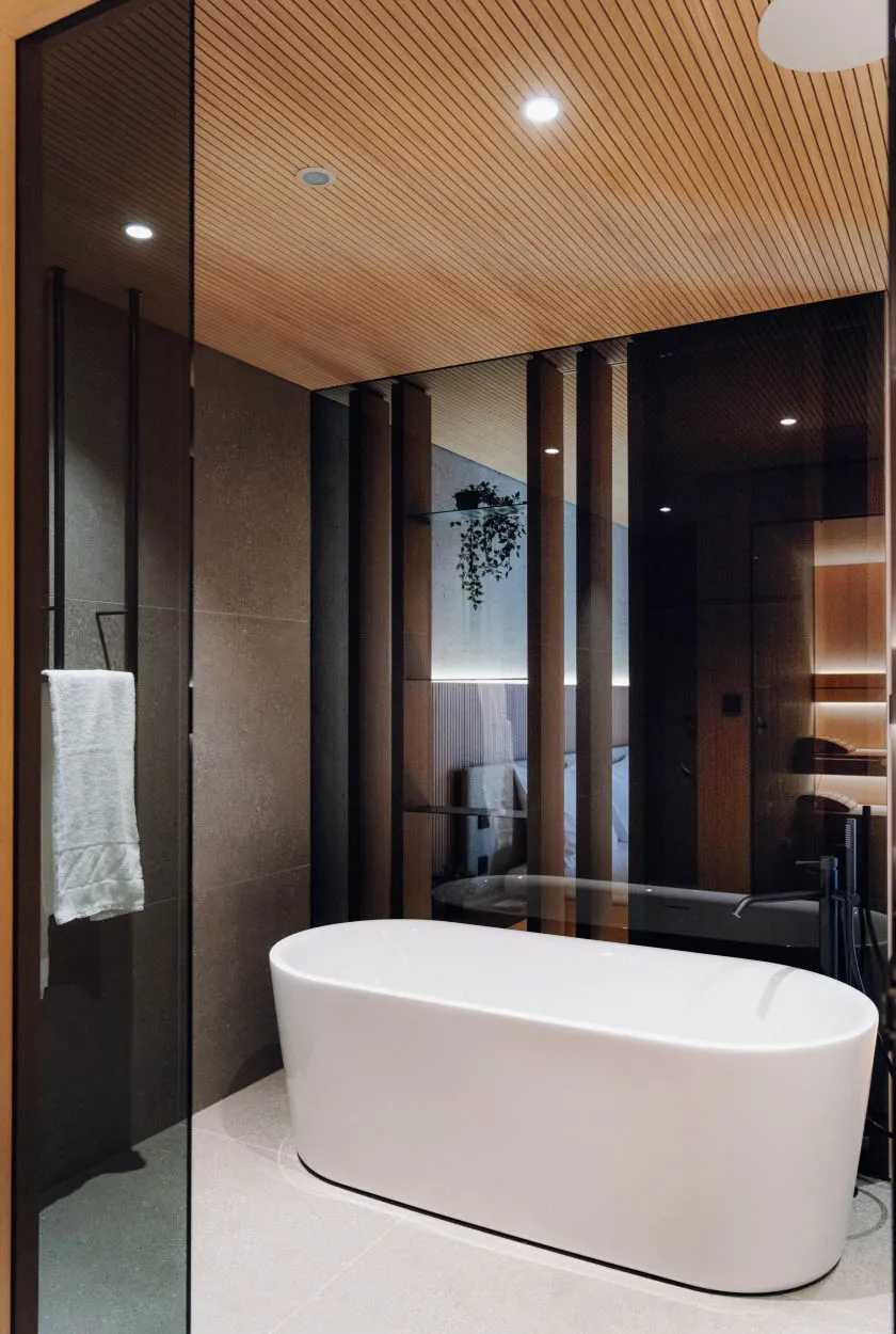 Badezimmer einer Suite